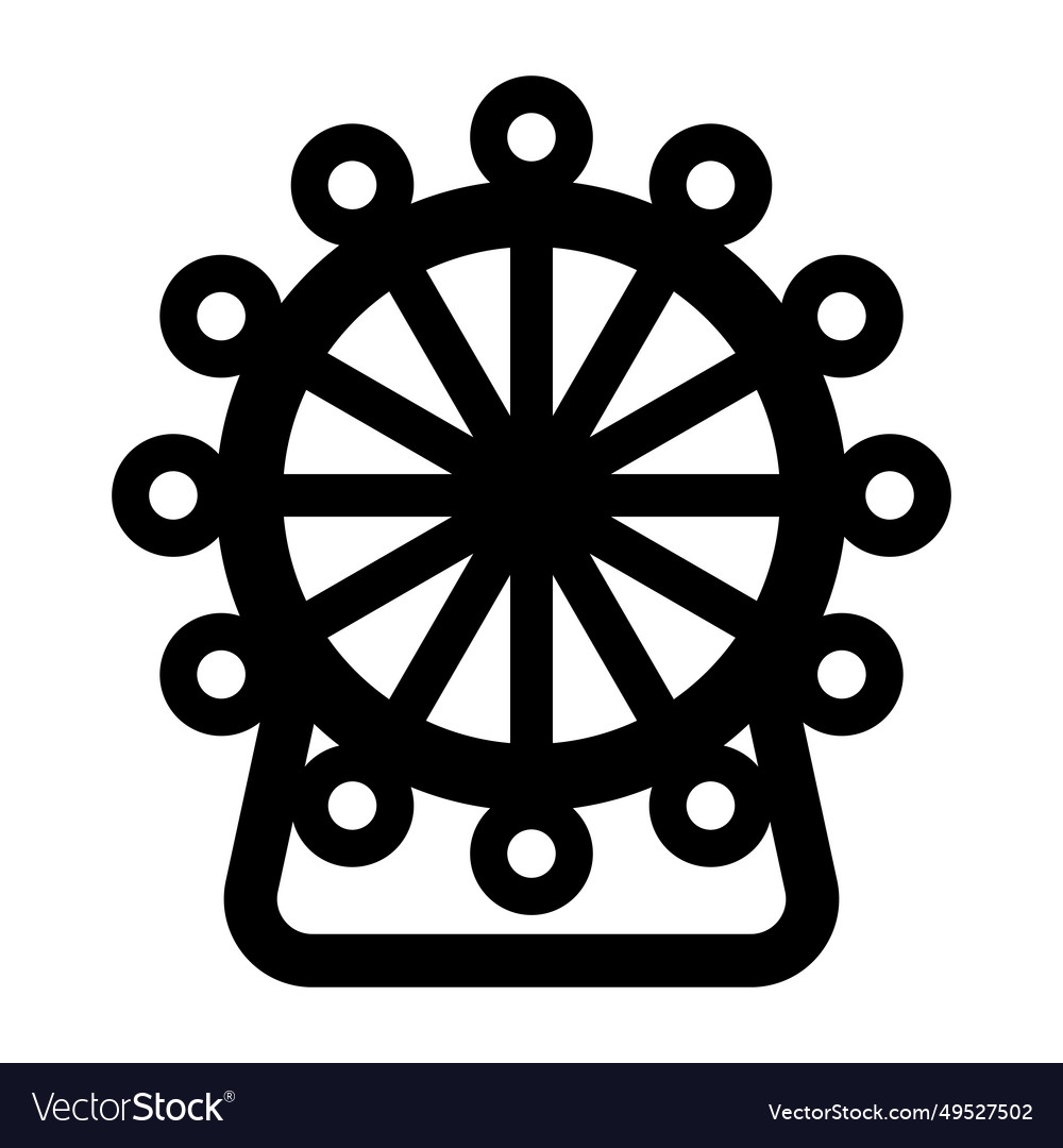 London eye glyph icon for personal and commercial