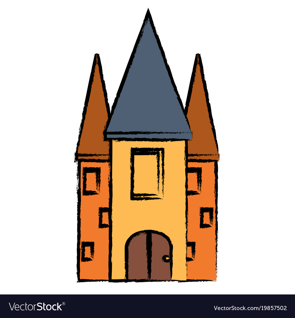 Medieval castle design Royalty Free Vector Image