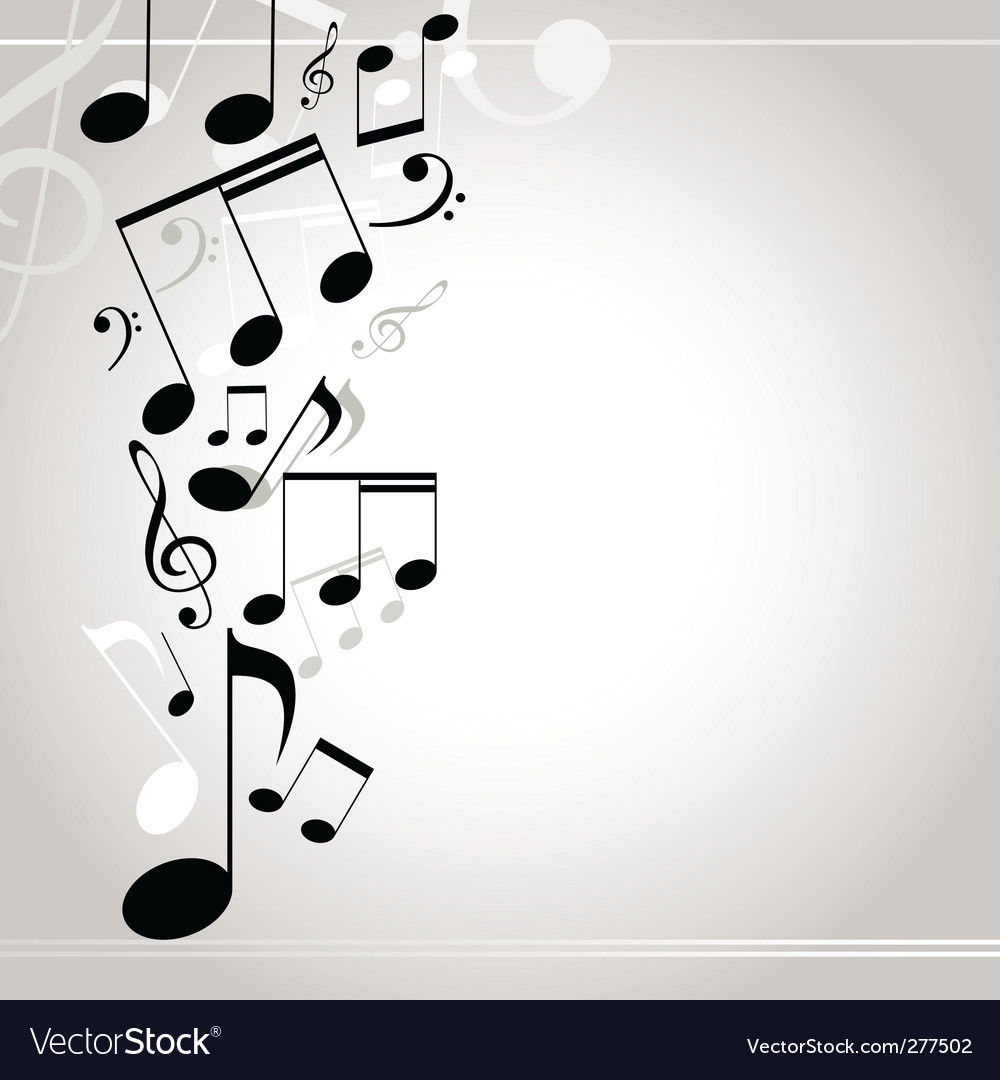 Musical background note Royalty Free Vector Image