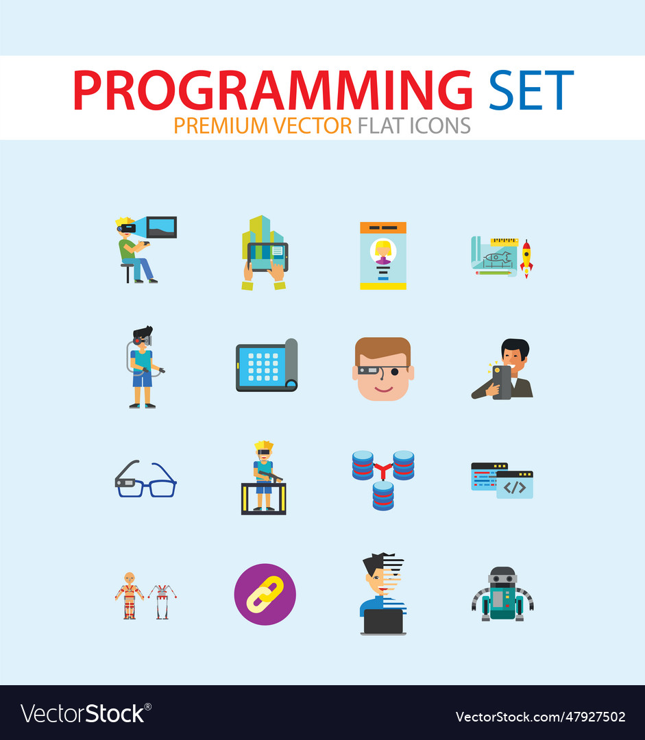 Programming icon set