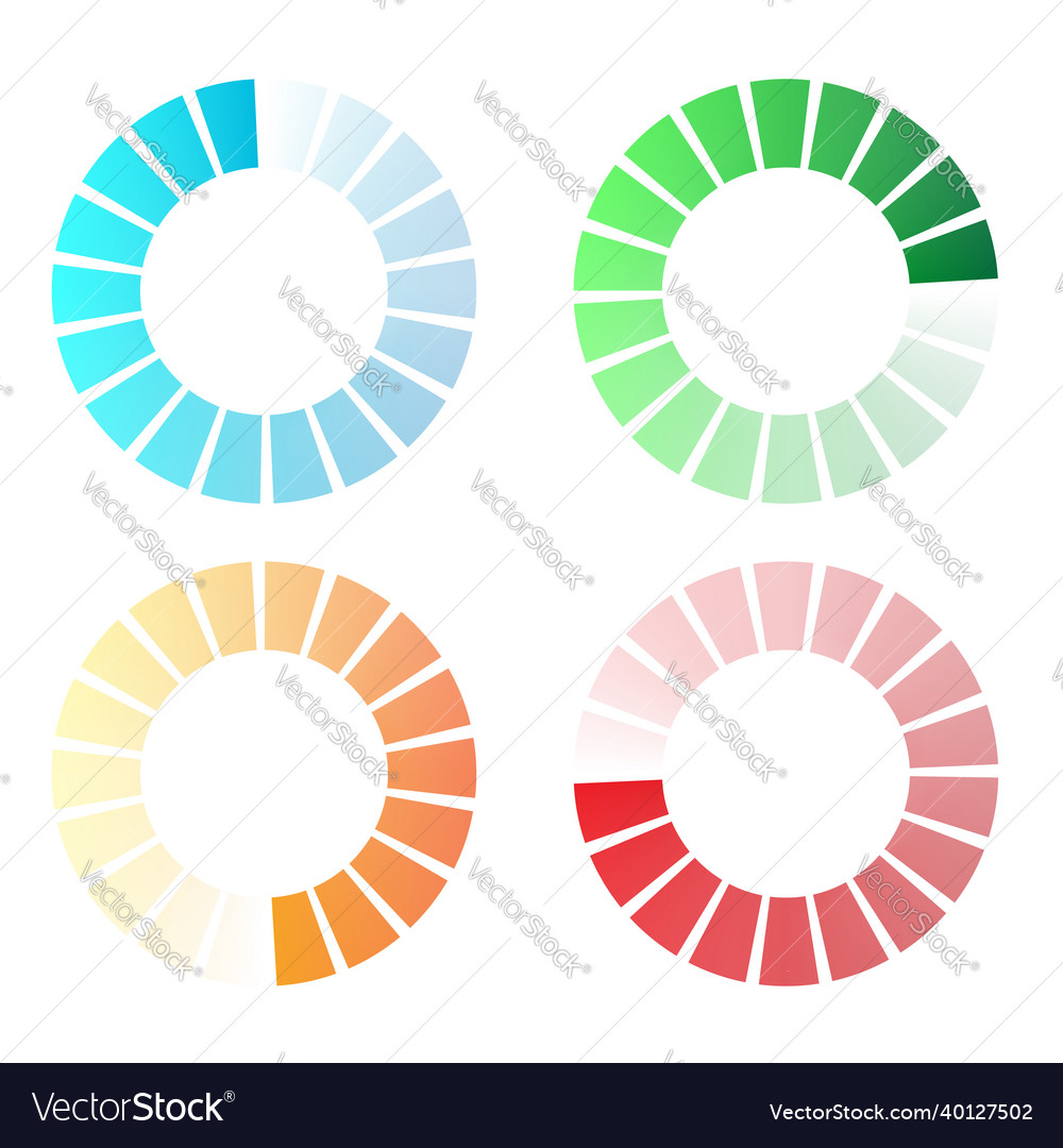 Progress steps phases indicator preloader buffer vector image Progress steps phases indicator preloader buffer