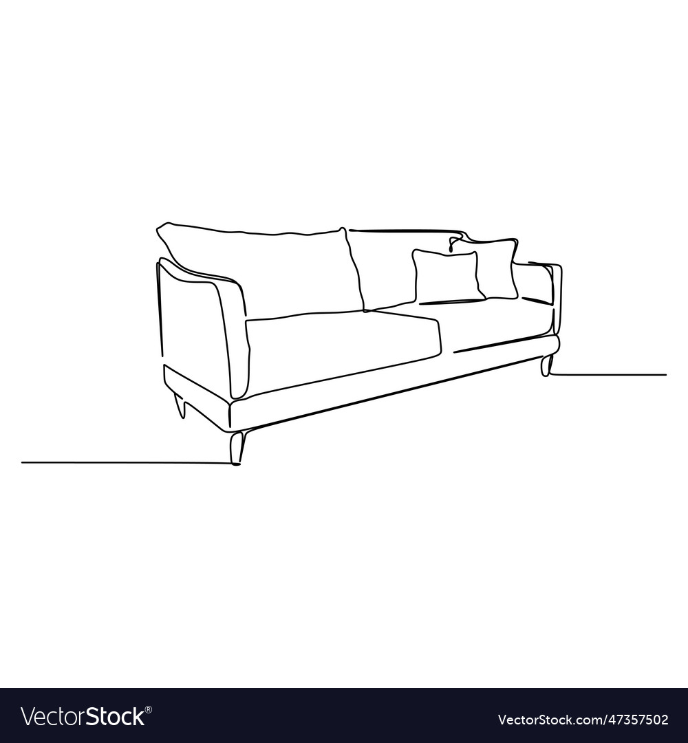 Single Line Sofa Sketch