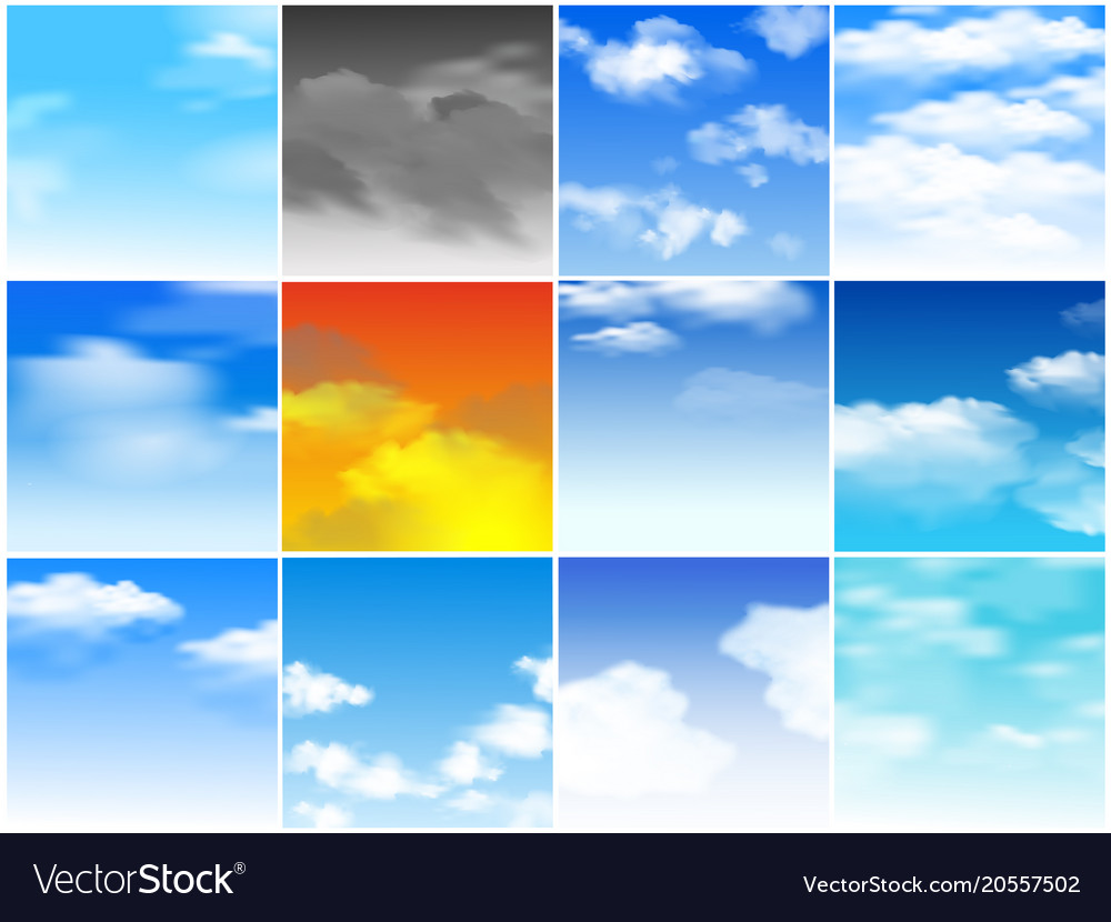 Sky seamless pattern cloudy backdrop