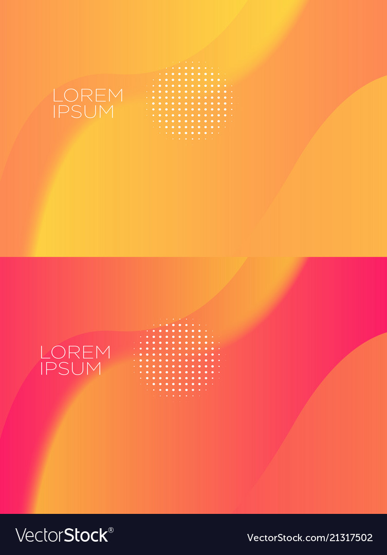 Smooth abstract colorful backgrounds set - eps10