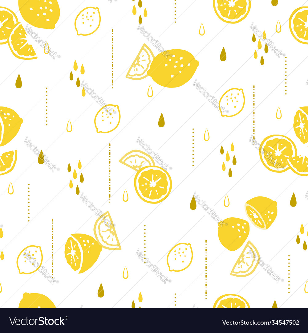 Squeeze lemon graphic seamless Royalty Free Vector Image