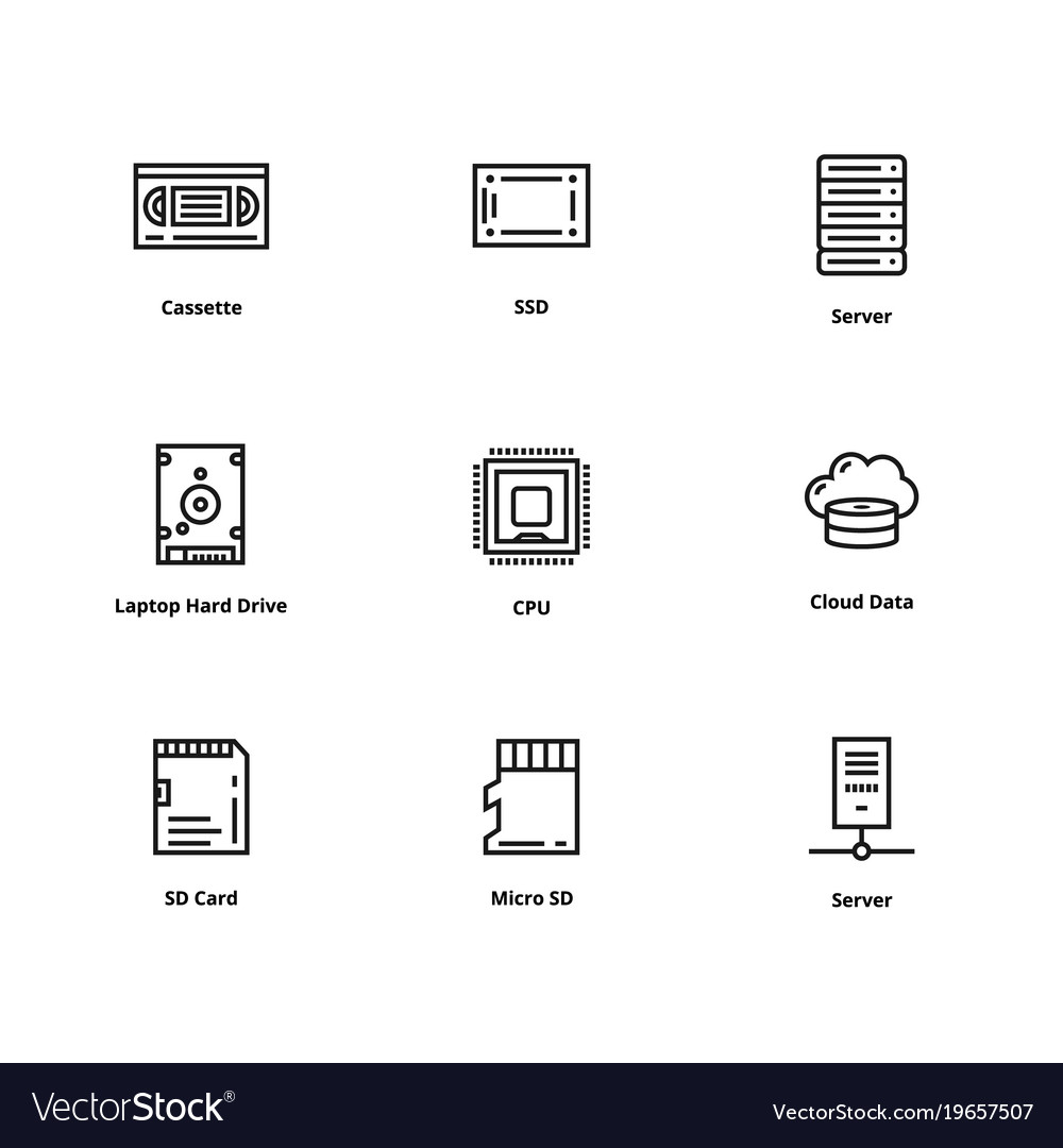 9 memory line icons