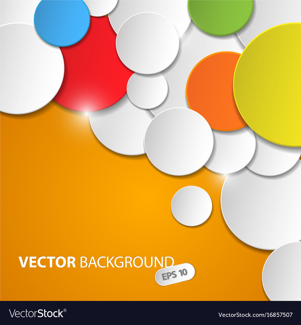 Abstract background with colorful circles