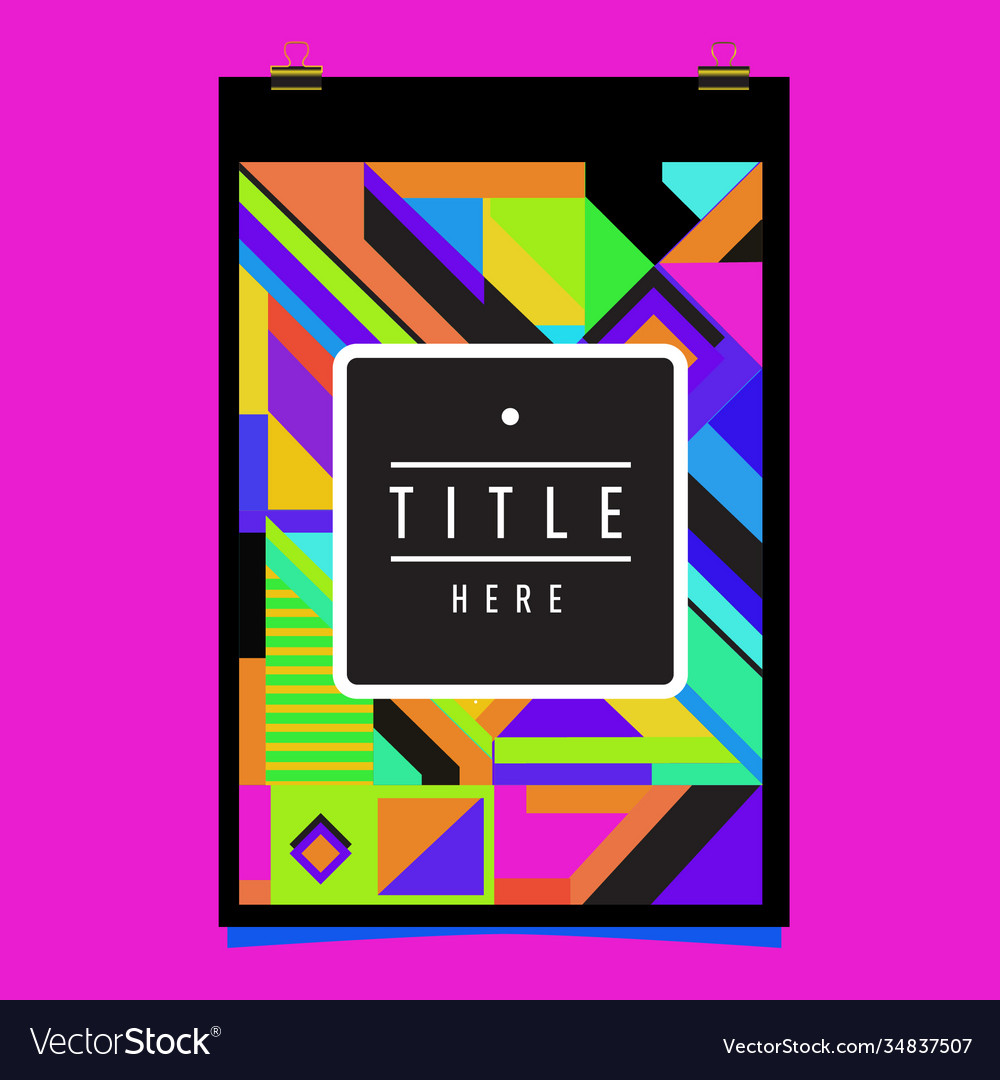 Abstract colorful geometric pattern background Vector Image Abstract colorful geometric pattern background
