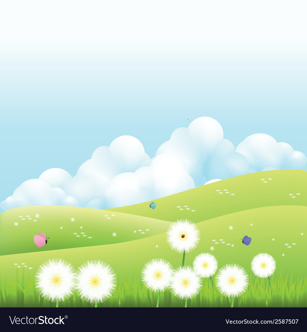 Abstract spring background with some special