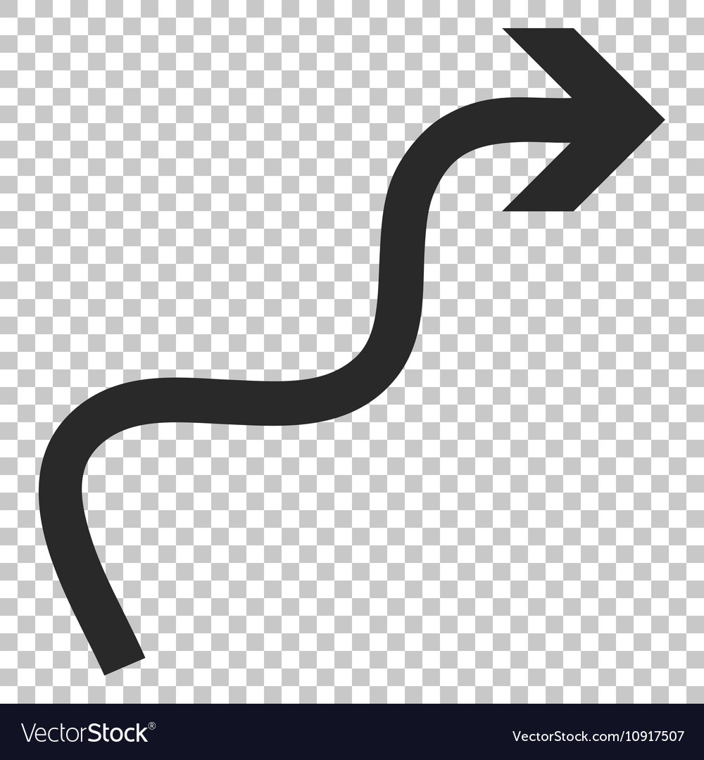 Curve Arrow Icon Royalty Free Vector Image - VectorStock