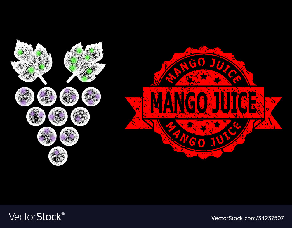 Distress mango juice seal and bright polygonal