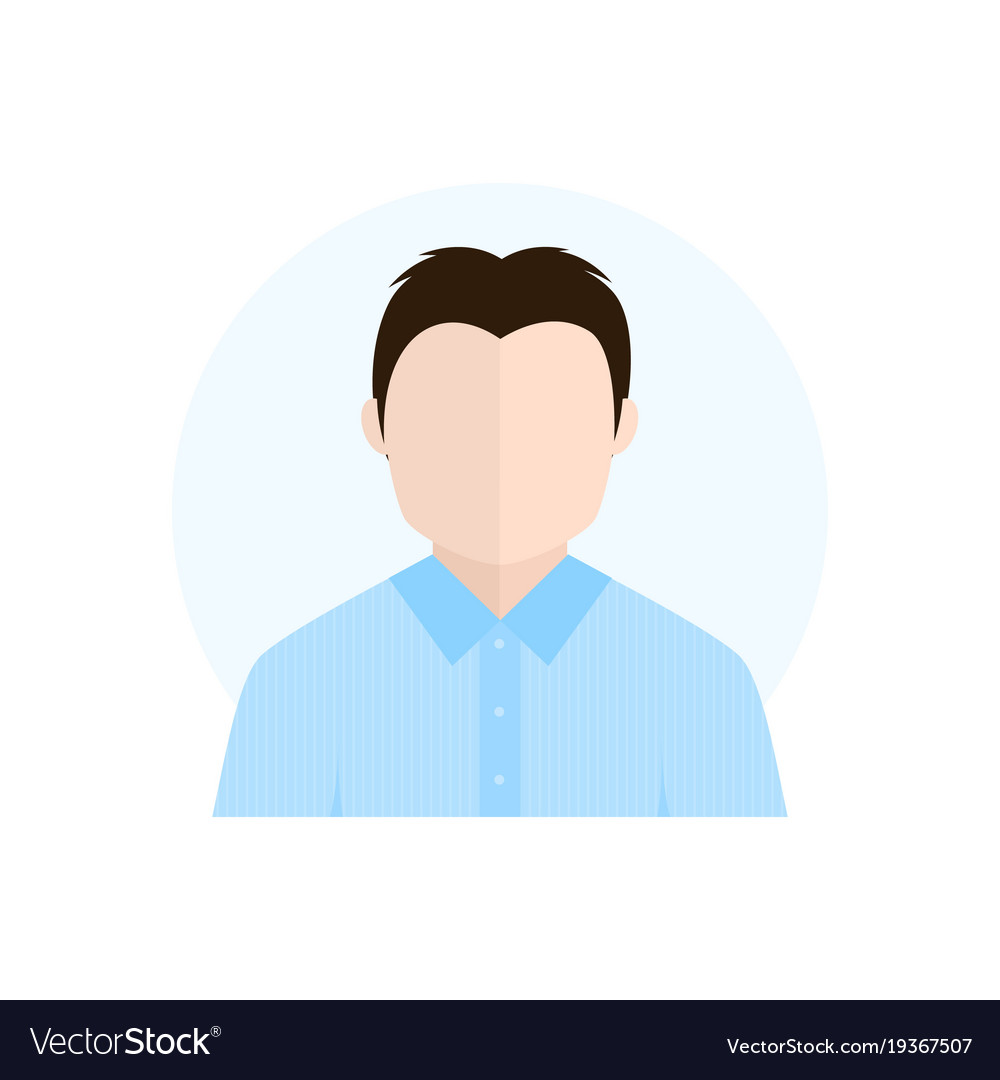 Flat style character avatar icon
