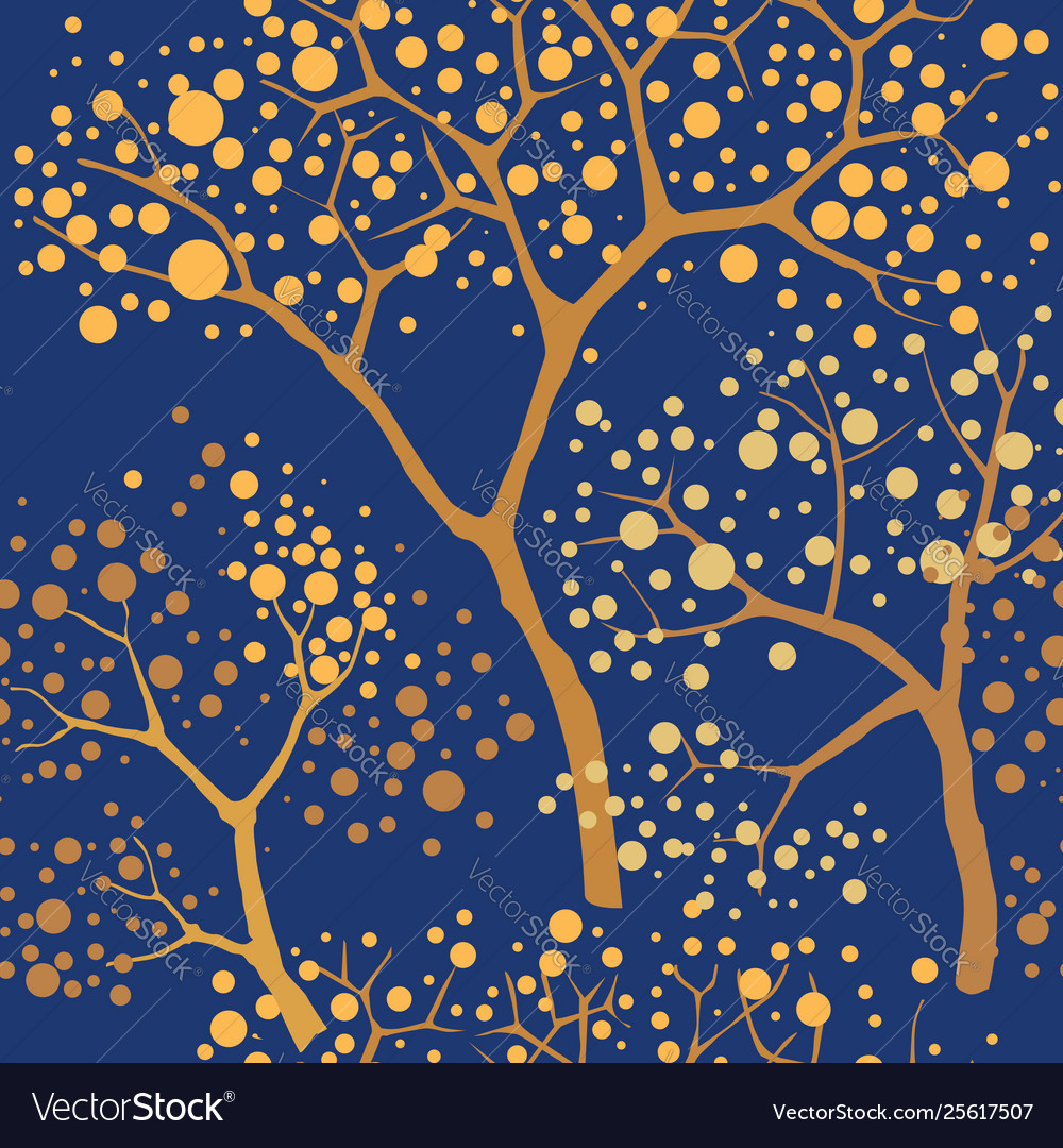 Forest seamless background garden tree pattern