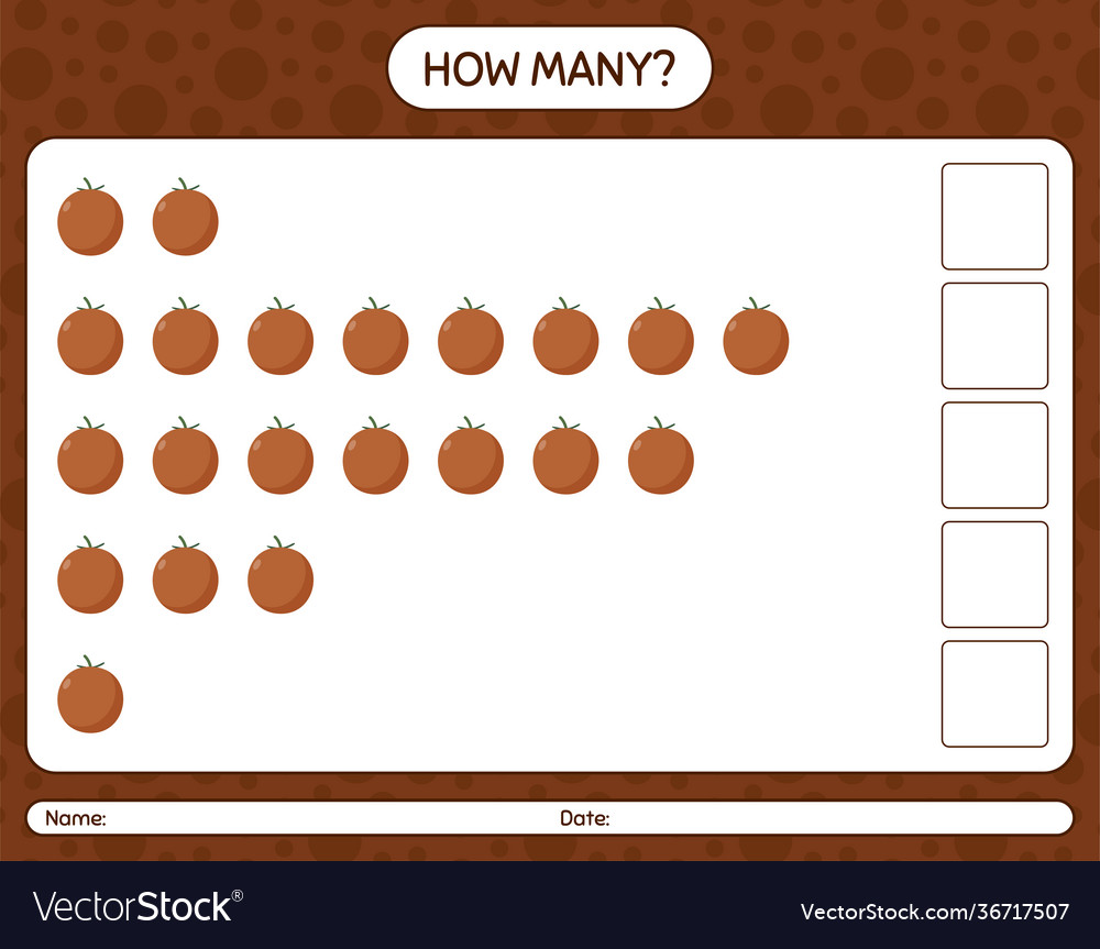 How many counting game with velvet apple