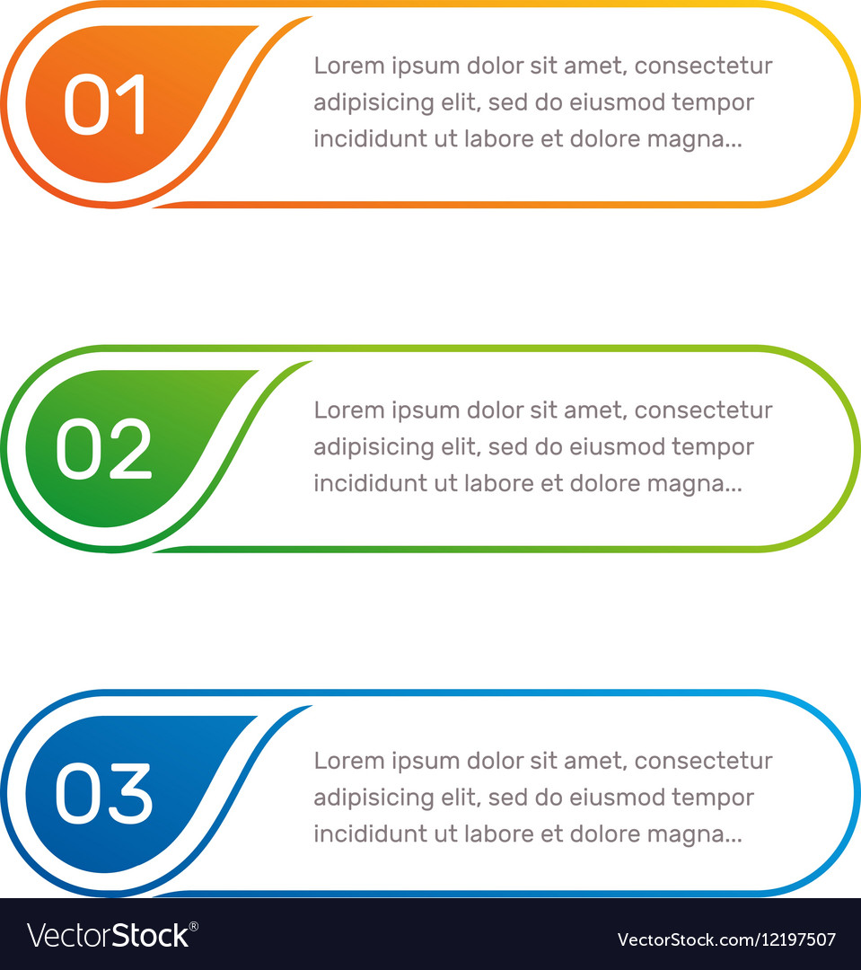 layout workflow outline colorful menu for app vector image menu outline