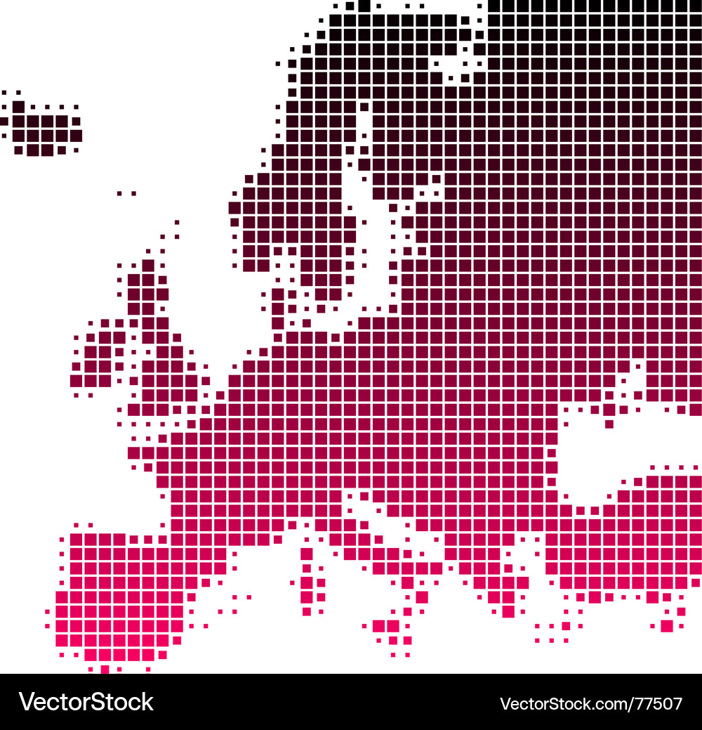 Map Of Europe Royalty Free Vector Image Vectorstock