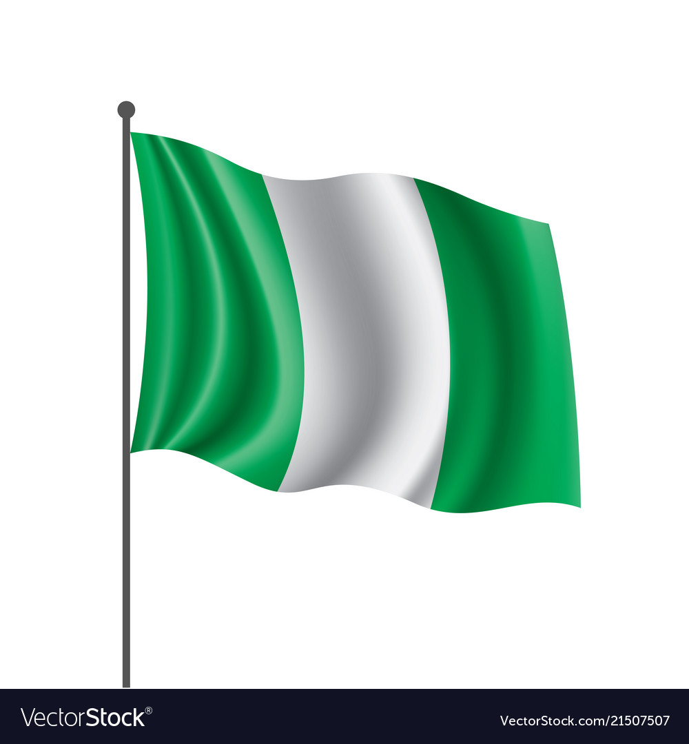 Nigeria flag Royalty Free Vector Image - VectorStock