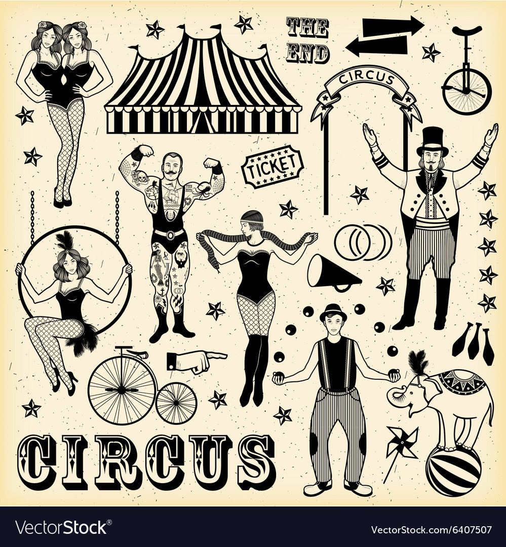 Tattoo uploaded by satanischepferde • Circus traditional tattoo design by  satanischepferde #circus #traditional #clown #elephant #color #oldschool # tattoo #tattoodesign #drawing #illustration #mustache #tent #circustent  #karneval #surreal #creative ...