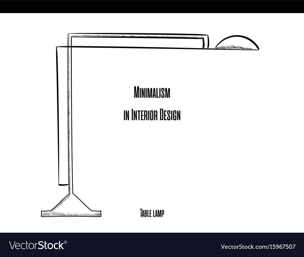 Table lamp in a circuit on white background