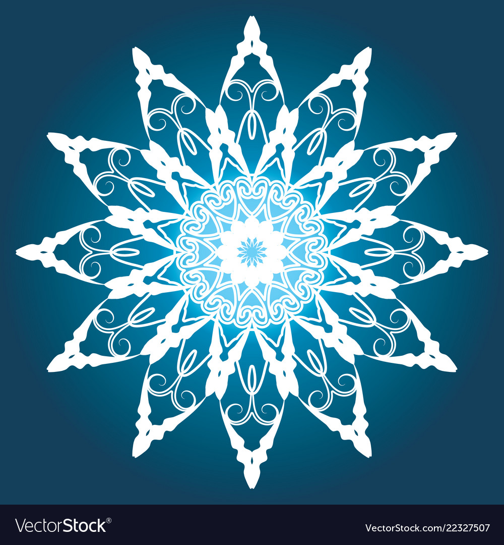 White circular pattern on dark blue background vector image White circular pattern on dark blue background
