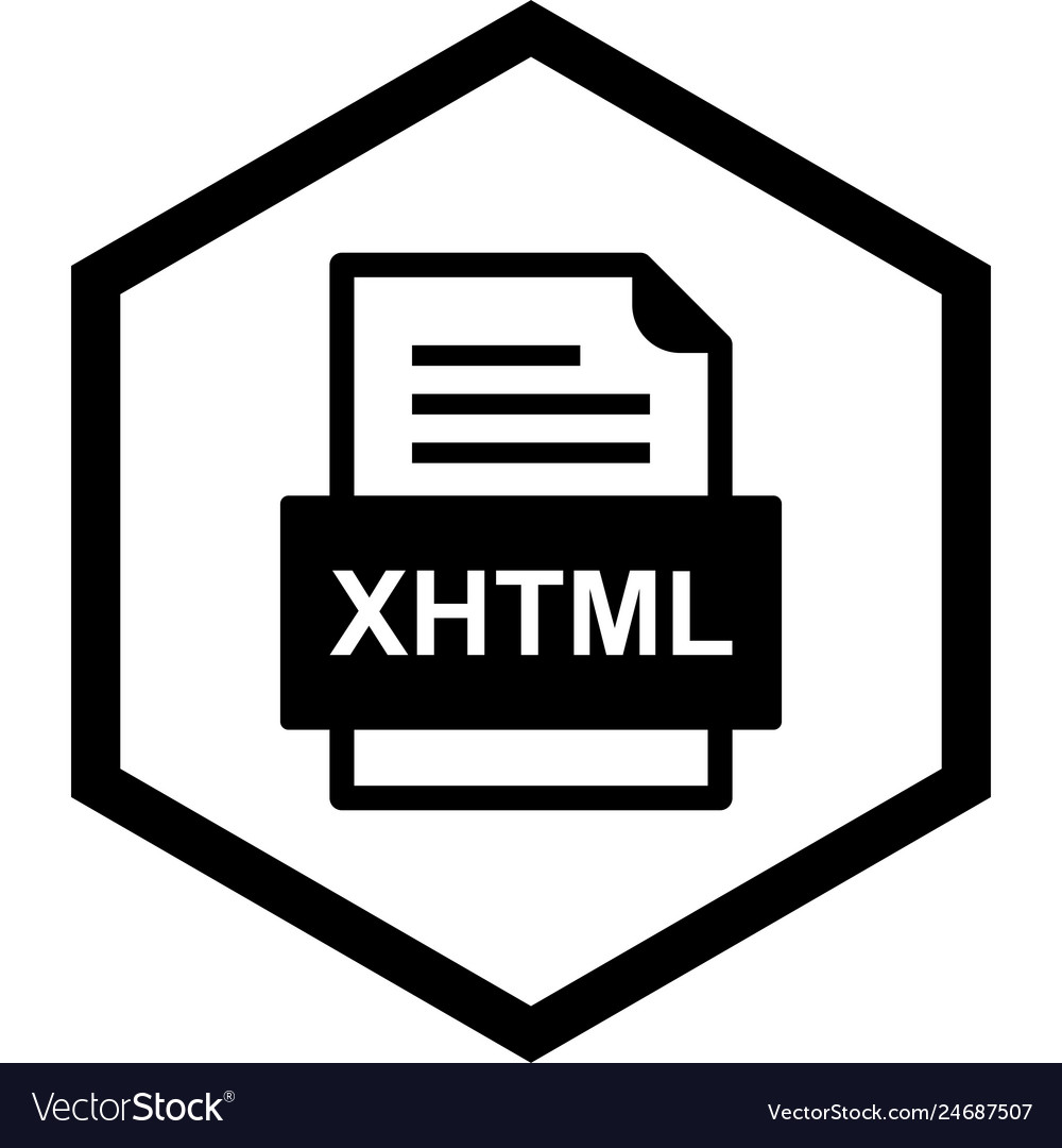 Xhtml file document icon