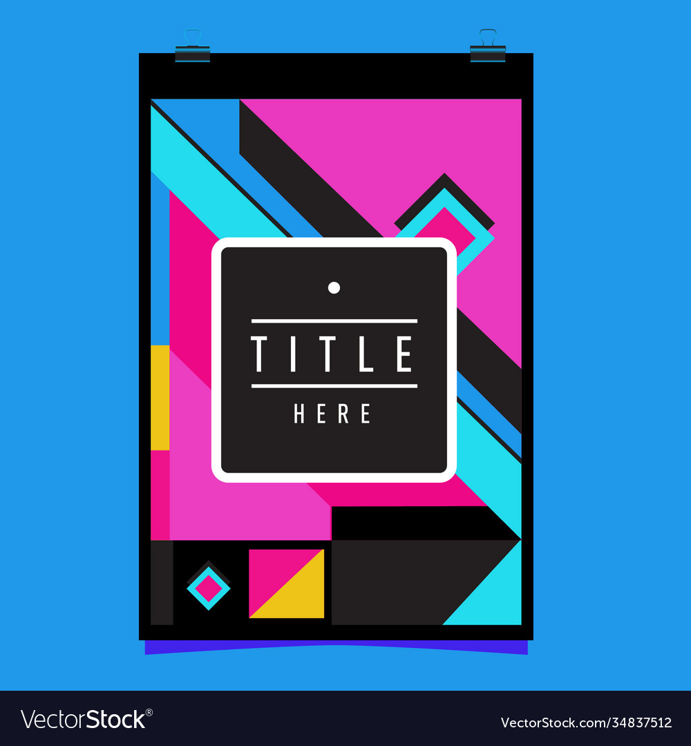 Abstract colorful geometric pattern background vector image Abstract colorful geometric pattern background