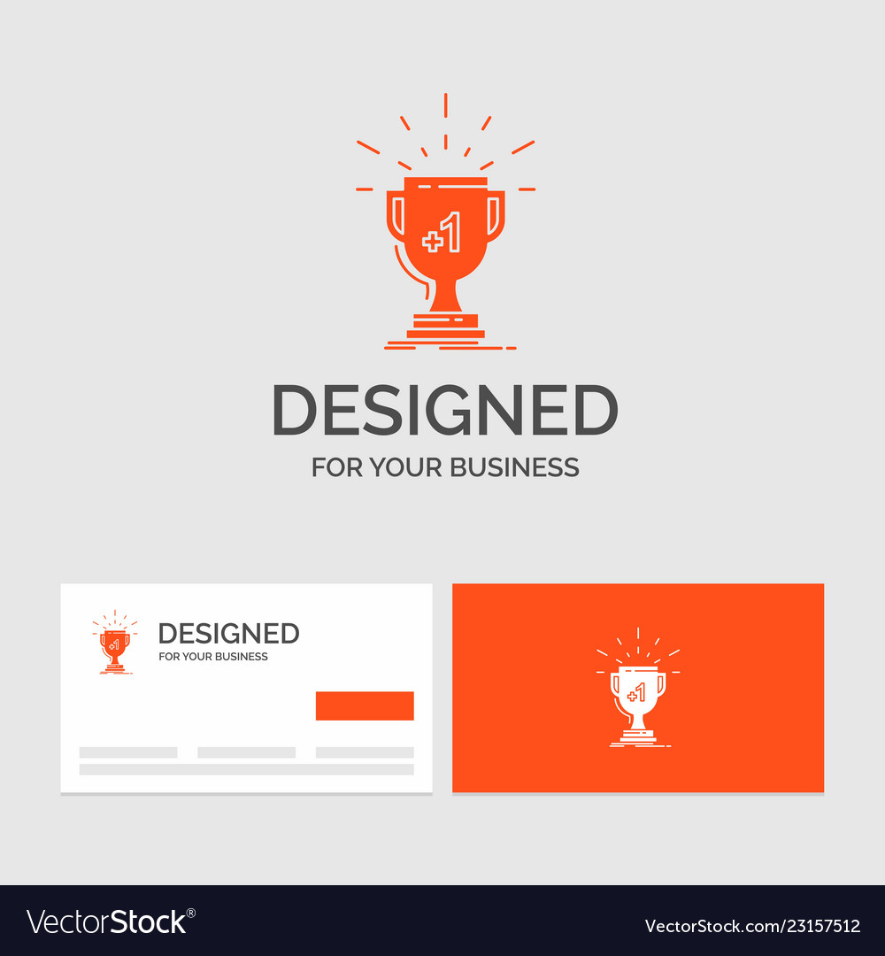 Business logo template for award trophy win prize