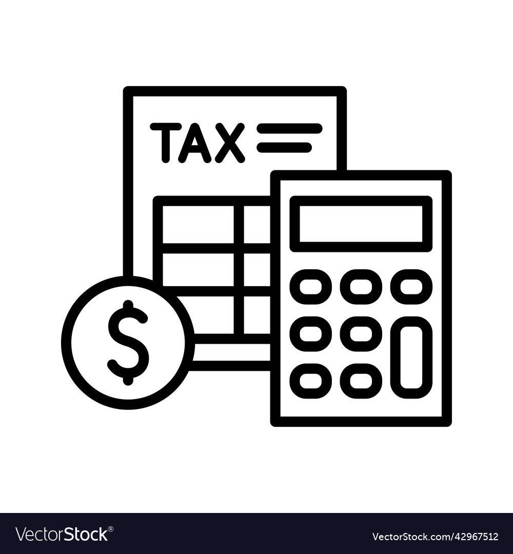 Concept tax payment financial accounting Vector Image