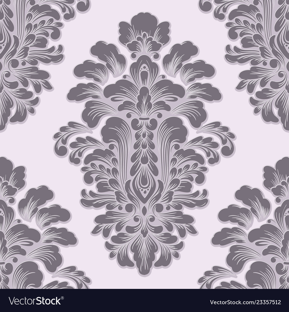 Damask seamless pattern element classical vector image Damask seamless pattern element classical