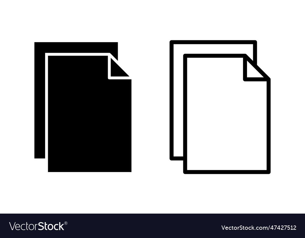 Document icon set paper file
