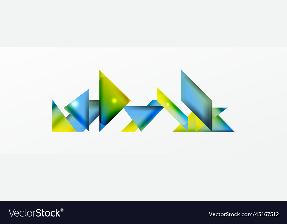 Dynamic 3d geometric abstract background Vector Image Dynamic 3d geometric abstract background