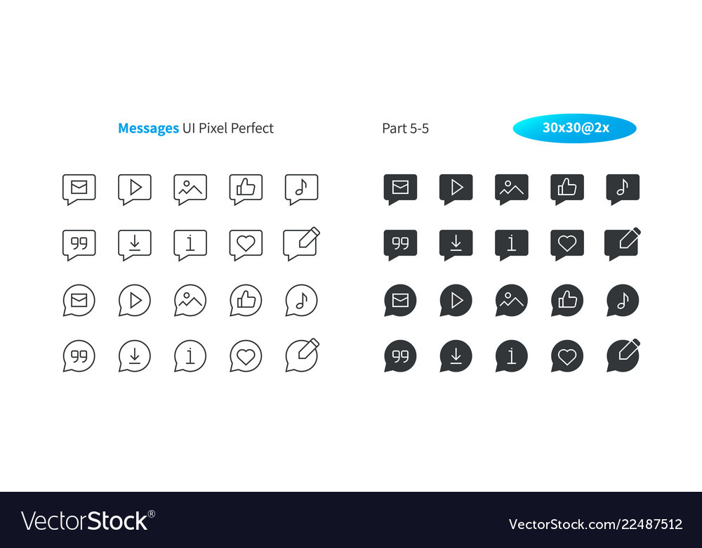 Messages ui pixel perfect well-crafted thin