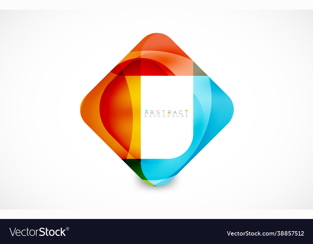 Minimal background abstract square shape vector image Minimal background abstract square shape