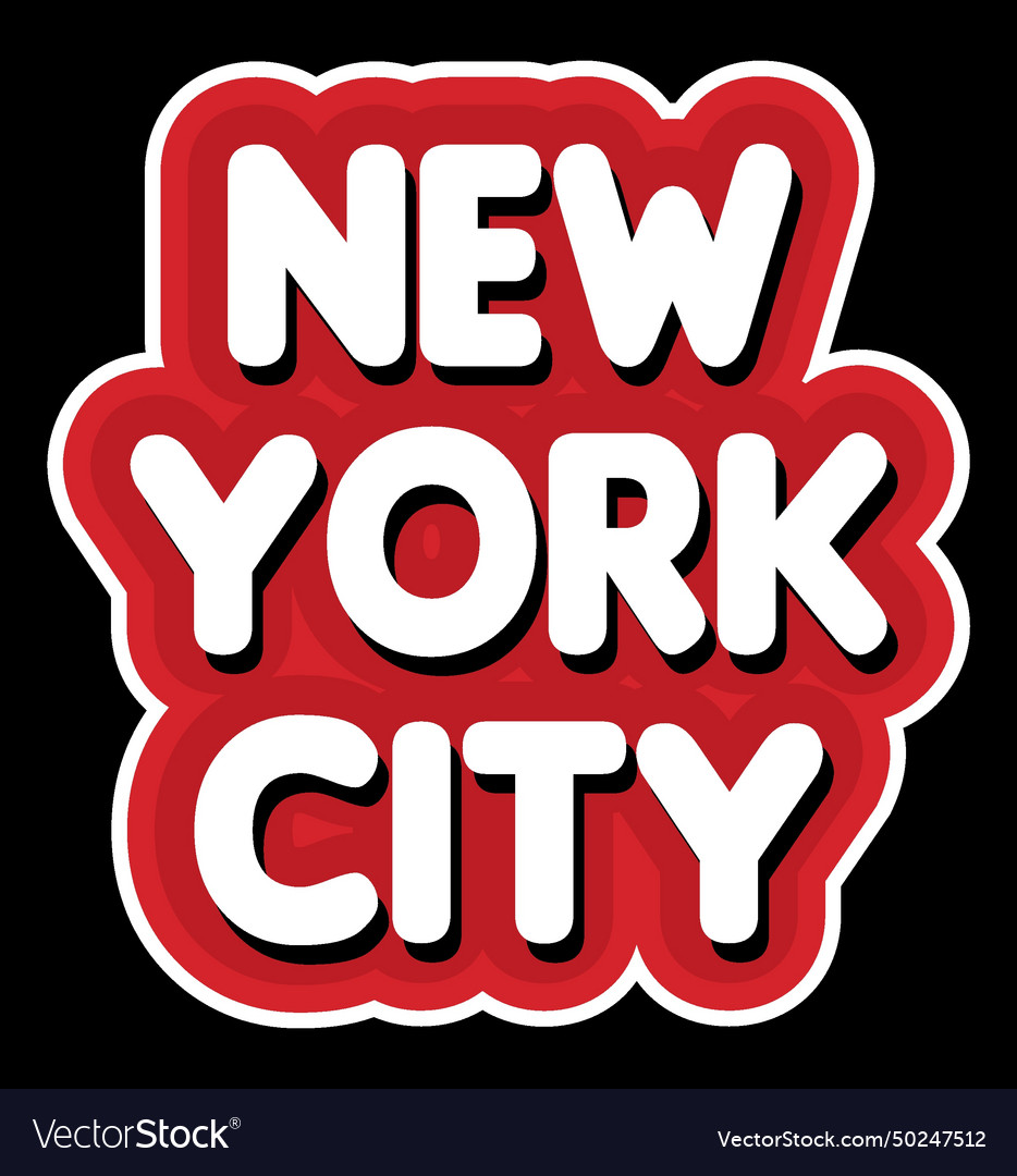 New york city united states Royalty Free Vector Image