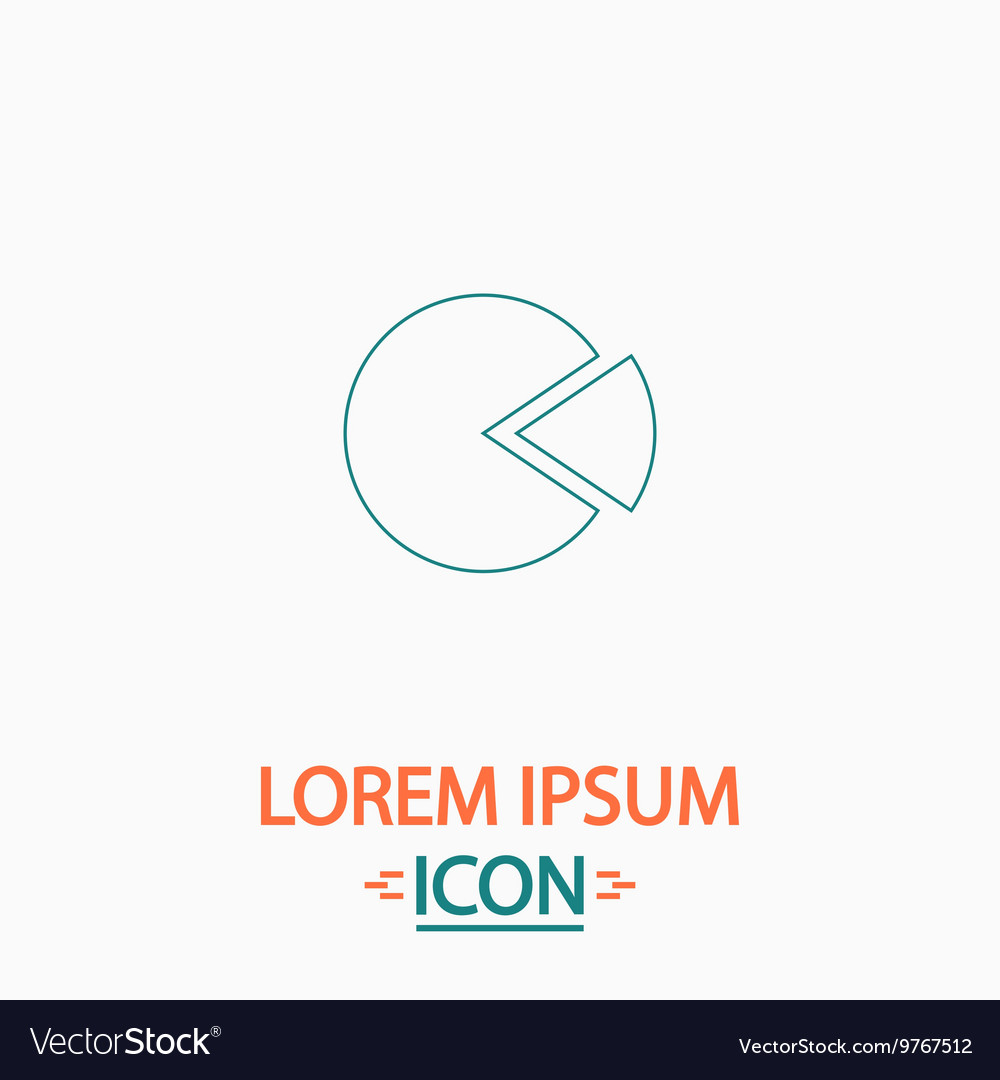 Pie chart computer symbol
