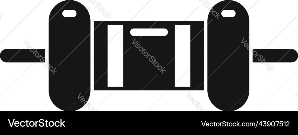 Resistor component icon simple electrical circuit Vector Image