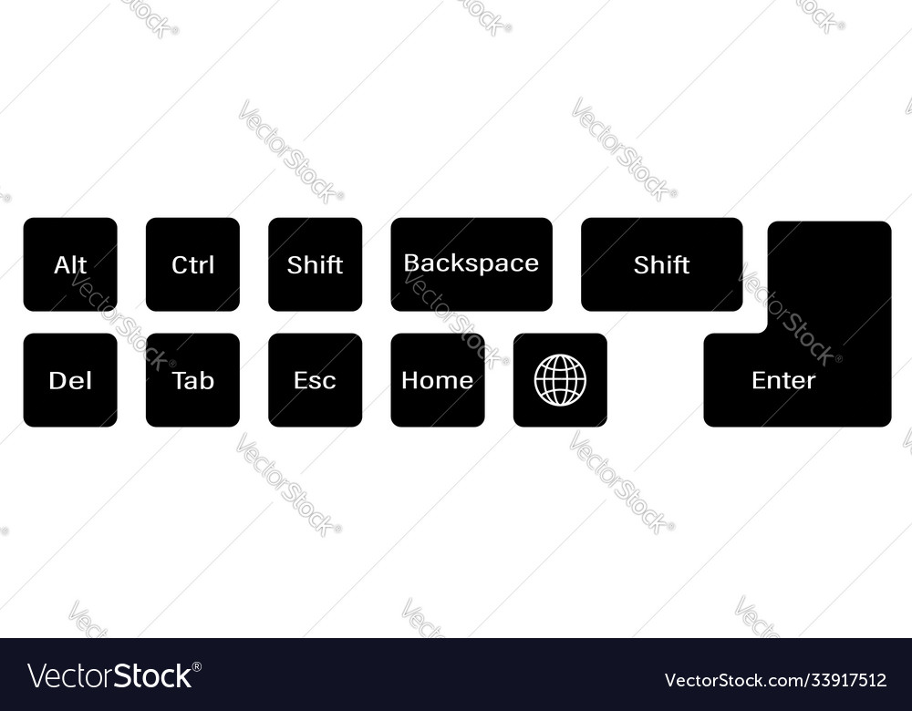 Set additional keyboard keys on a white