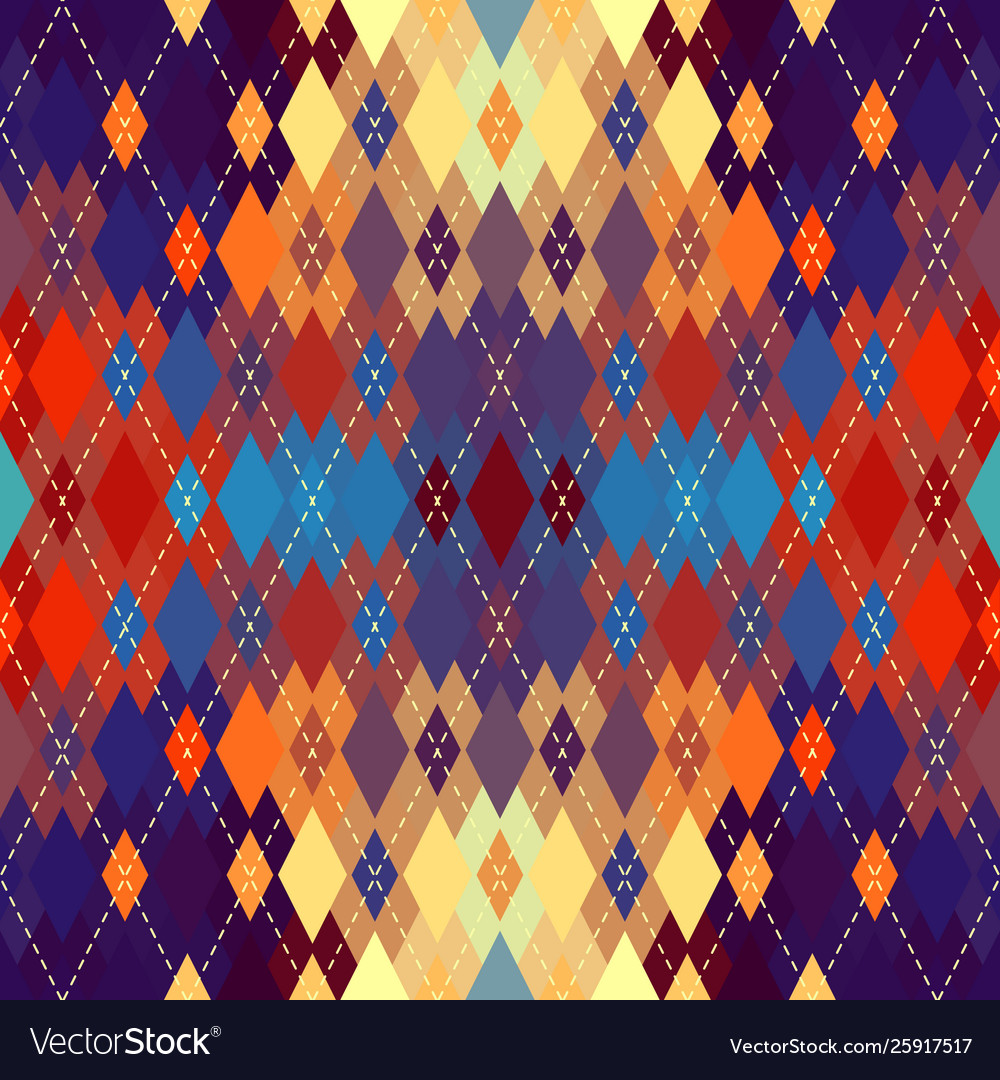 Argyle seamless pattern background vector image Argyle seamless pattern background