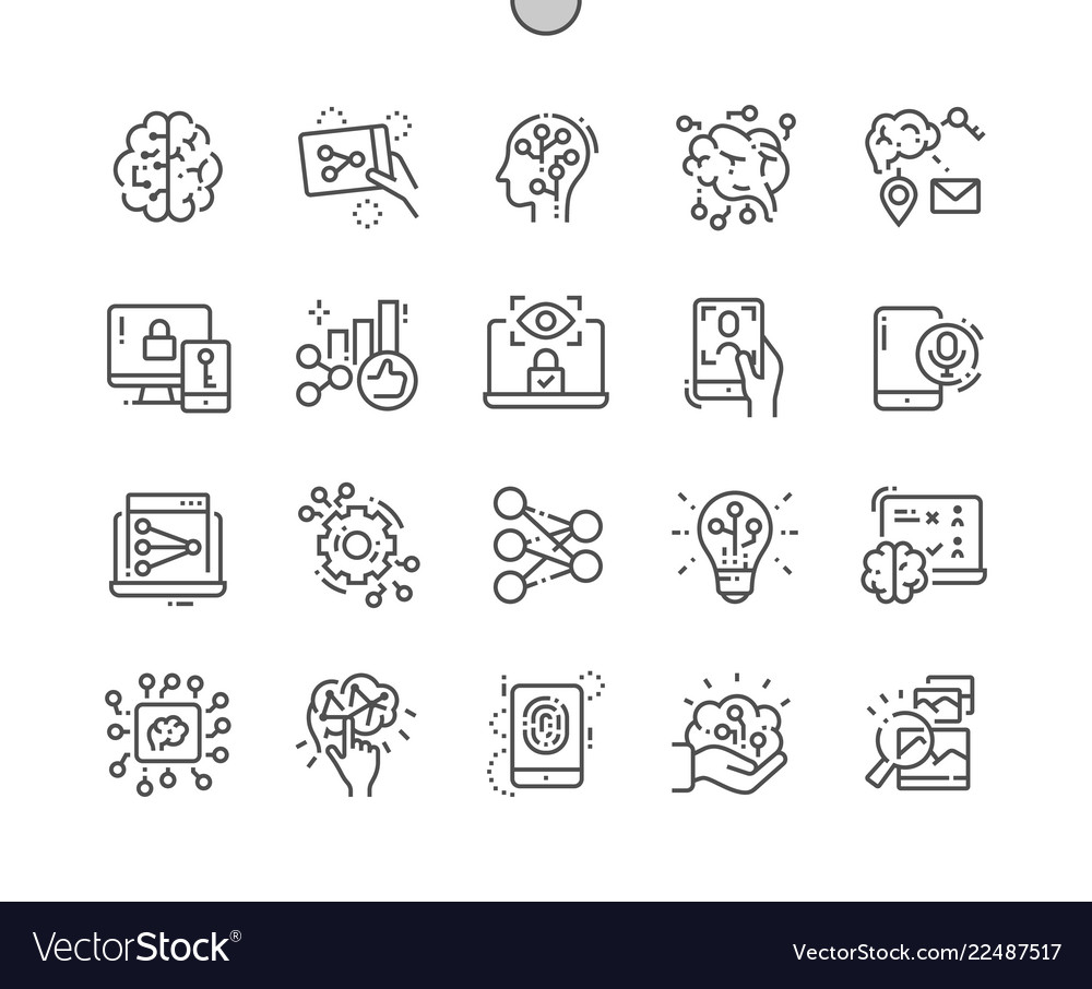 Artificial Neural Network Icons
