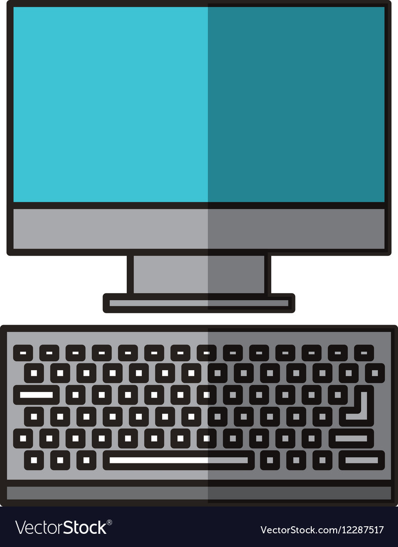Computer desktop isolated icon