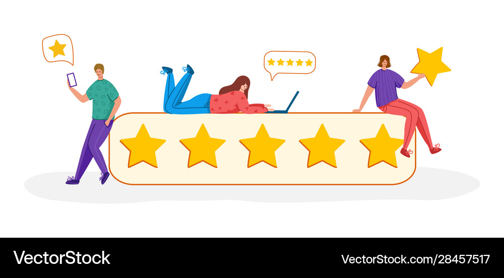 Customer feedback concept Royalty Free Vector Image