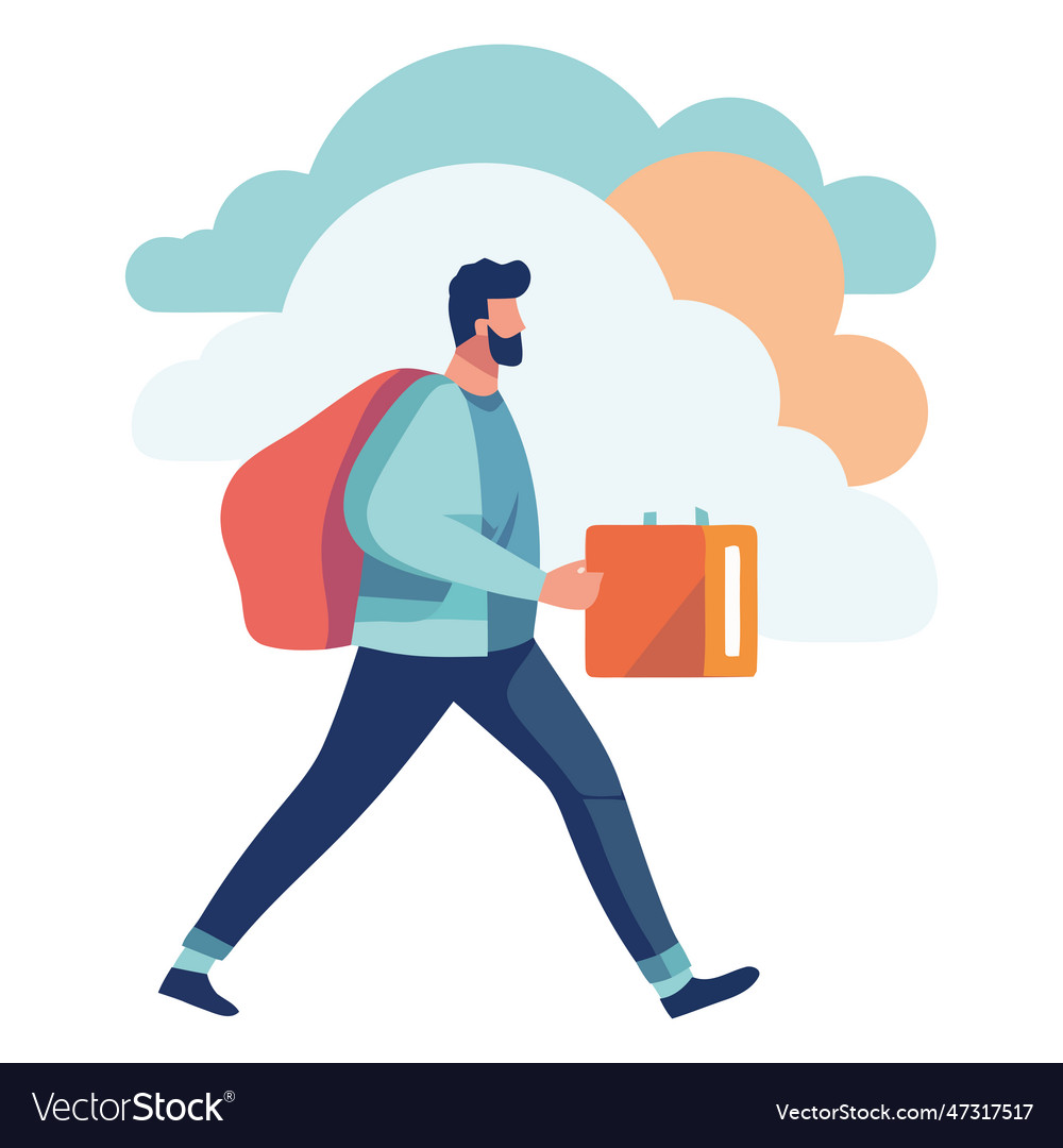 Man with a box