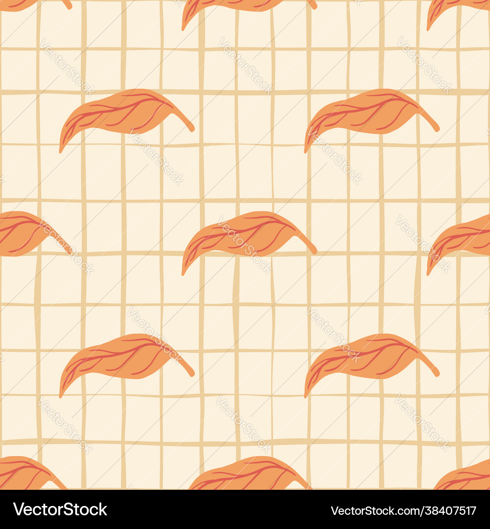 Minimalistic seamless pattern with orange simple Vector Image