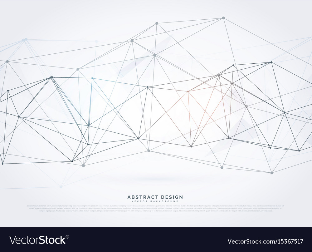 Modern Digital Mesh Network Background