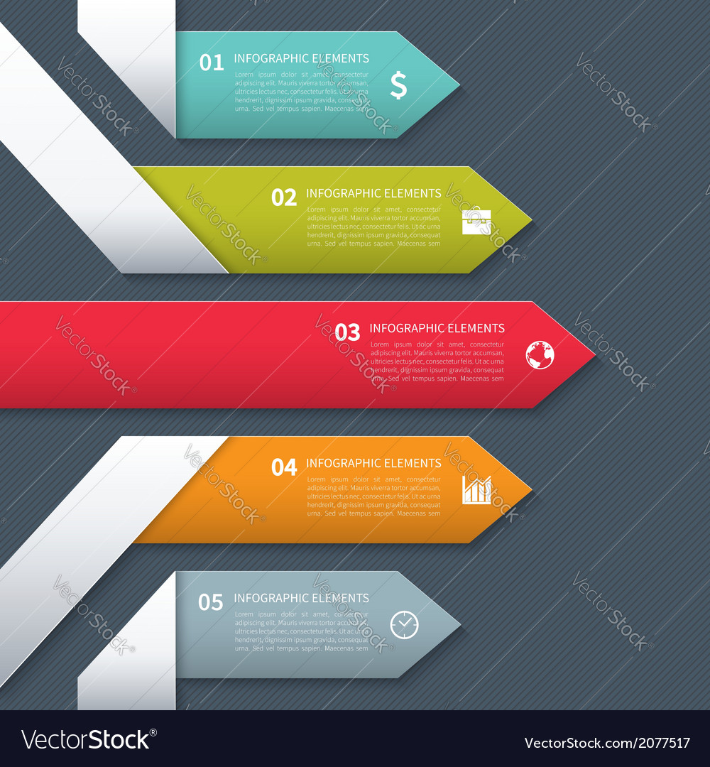 Modern minimalistic infographics banner Royalty Free Vector