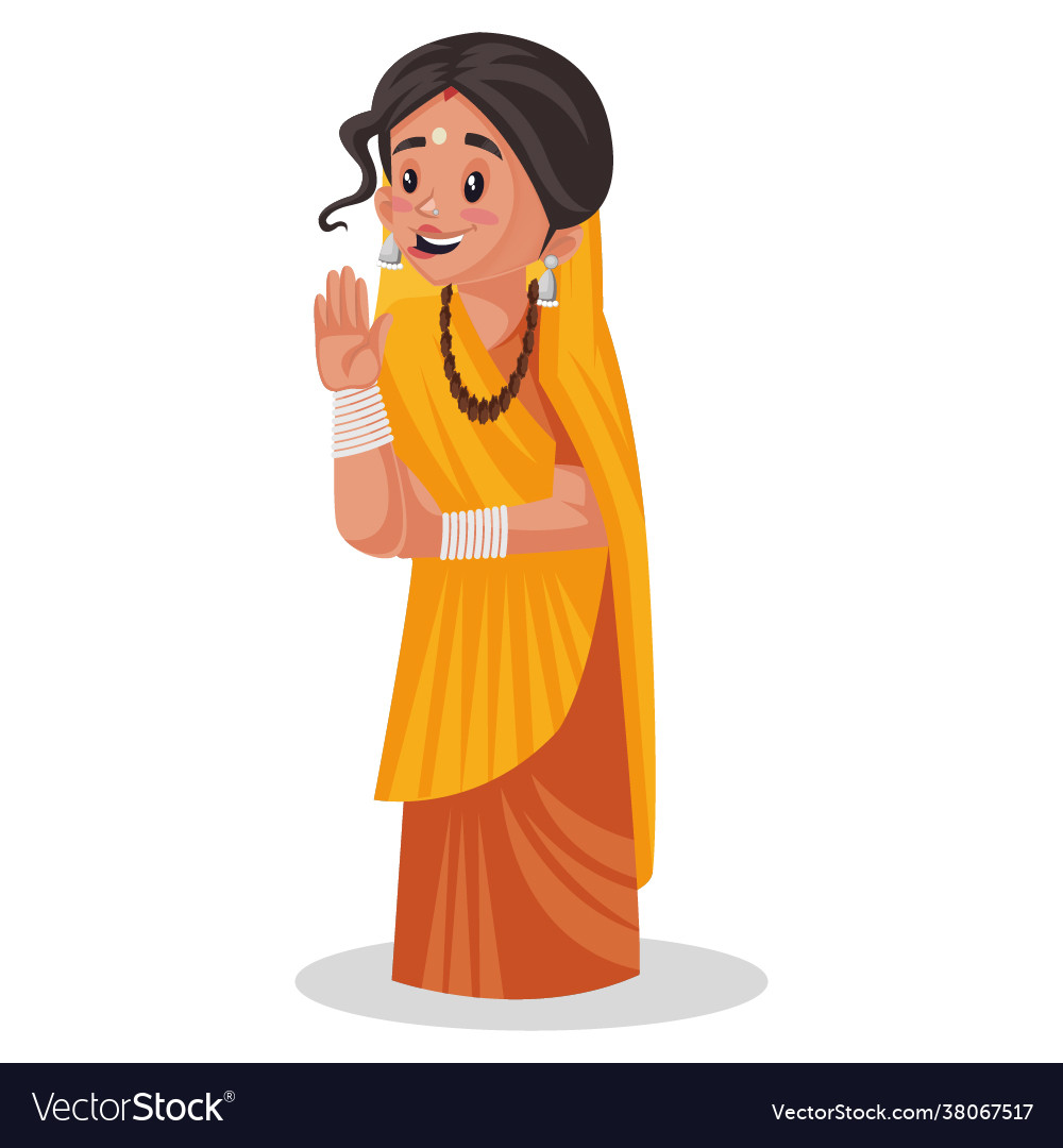 Priestess cartoon character Royalty Free Vector Image