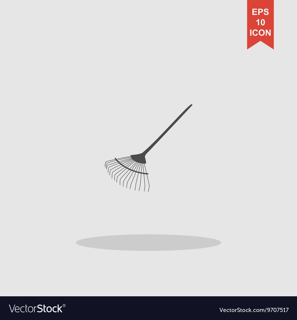 Rake icon concept for design