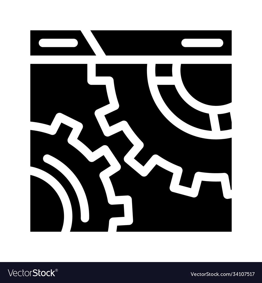 Settings and seo optimization working mechanism vector image Settings and seo optimization working mechanism