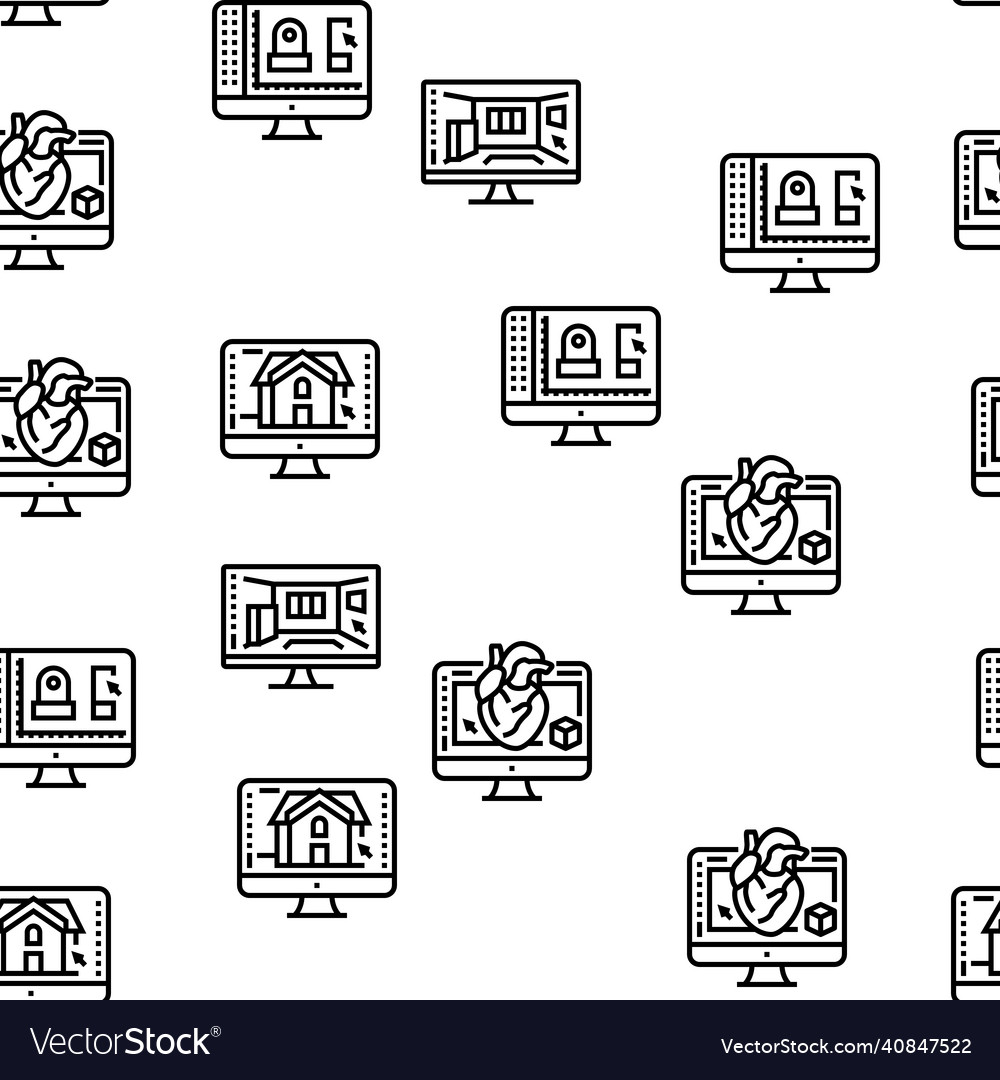 3d modelling software and device seamless vector image 3d modelling software and device seamless