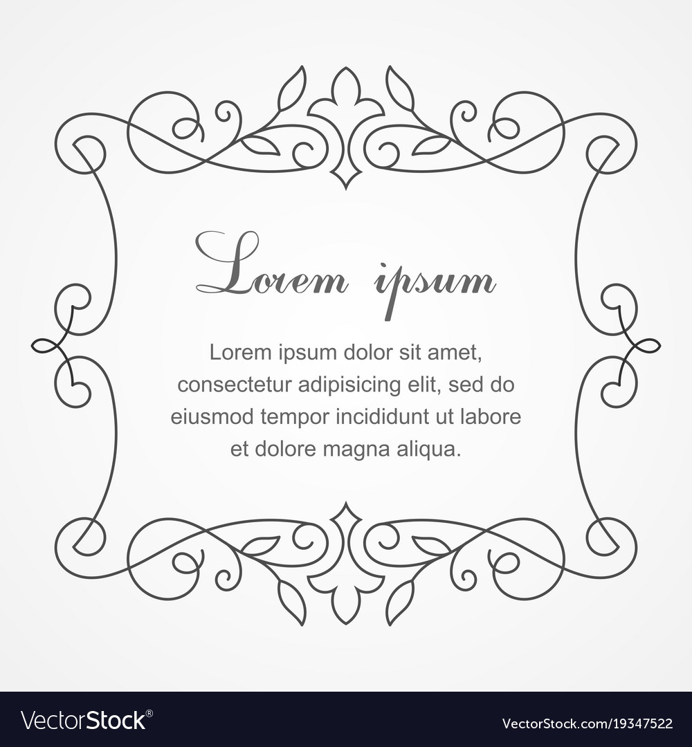 Background with calligraphic decorative elements